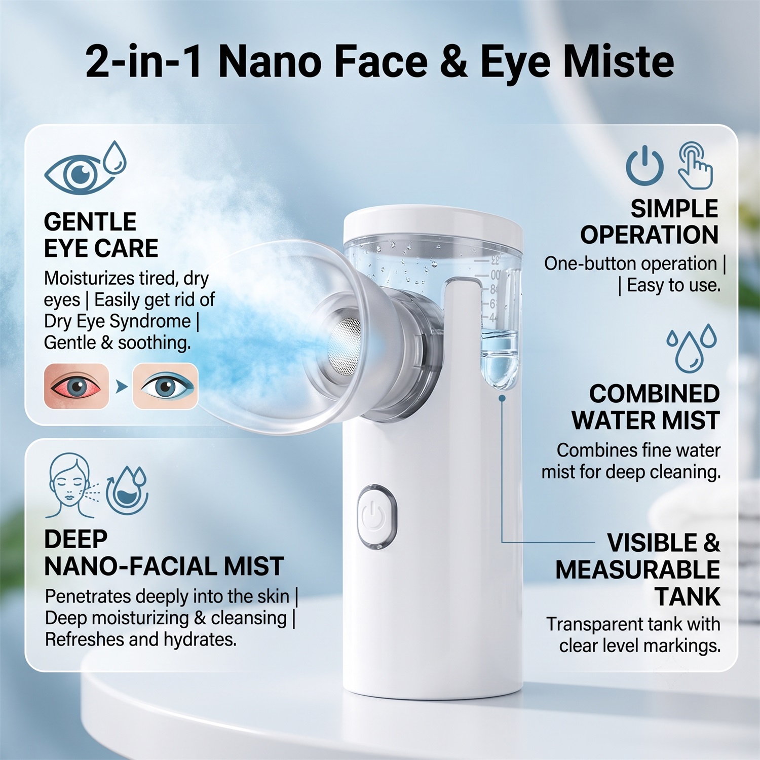 Vaporizzatore facciale 2-IN-1  - Face Steamer recensione e prezzo
